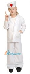 Детский костюм доктор для мальчика, детский костюм доктора для мальчика, детский костюм медбрата для мальчика, костюм врача для мальчика, размер S на 4-7 лет, рост 116-122 см, Лапландия